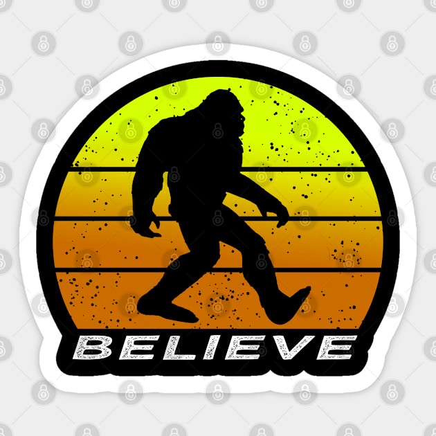 bigfoot believe Sticker by semsim